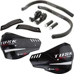 Tusk D-Flex Pro Adventure Handguards Black Bar/Black Plastics 1 1/8" Bars Compatible with YAMAHA TENERE 700 2021-2023