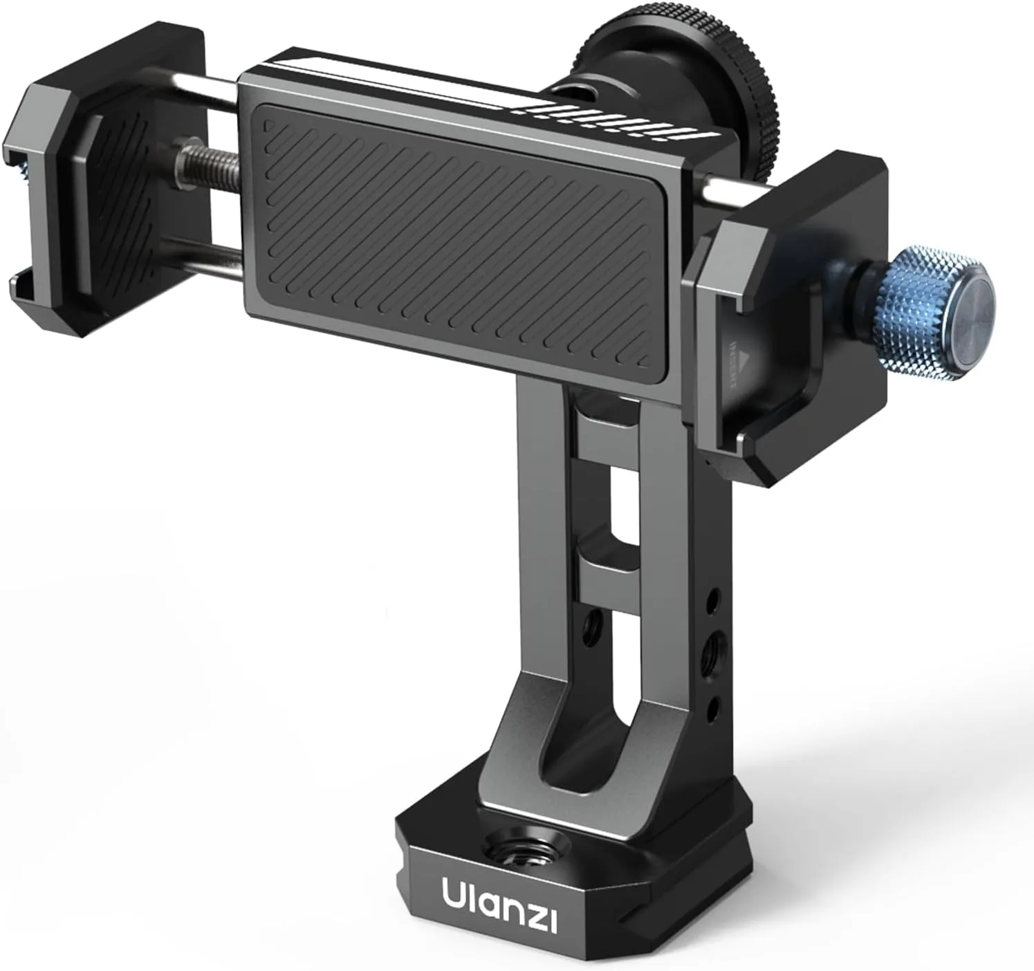 Ulanzi MA53 Smartphone Tripod Adapter, Arca Swiss/Uka Port, 2 Cold Shoe, 360 Metal Phone Tripod Adapter, iPhone Samsung Holder for Photo Video Vlogging Rig