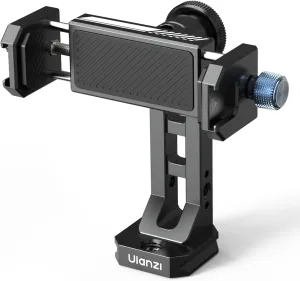 Ulanzi MA53 Smartphone Tripod Adapter, Arca Swiss/Uka Port, 2 Cold Shoe, 360 Metal Phone Tripod Adapter, iPhone Samsung Holder for Photo Video Vlogging Rig