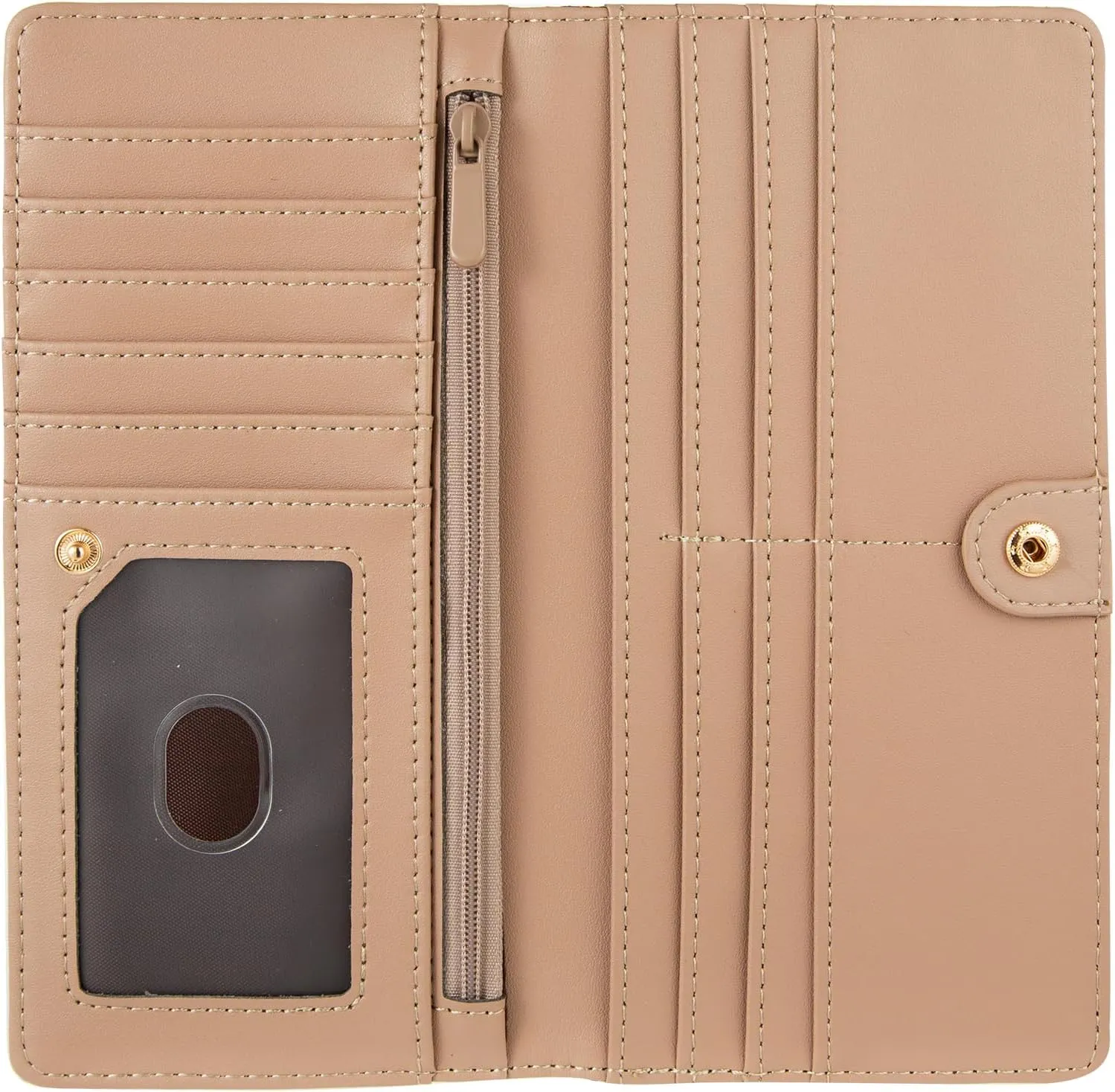 Ultra Slim Thin Leather Women Wallet Rfid Blocking Credit Card Holder Bifold Clutch (Blue Rose)