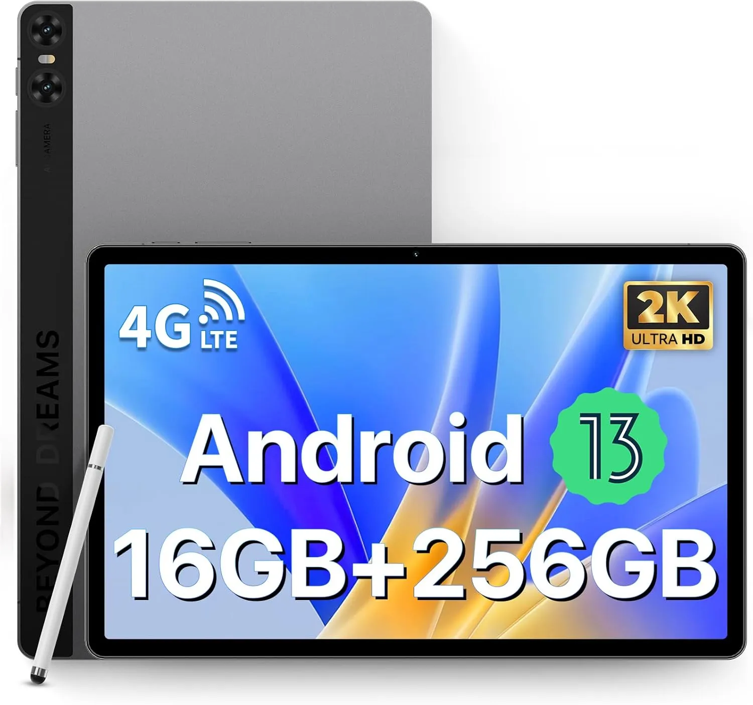 UMIDIGI A15 Tab Tablet, 2K Vivid 11 inch FHD  Large Touch Screen Android 13 Tablets 2024, 16(8 8) GB 256GB 1TB Expand with Octa-Core Processor, 7500mAh with 20W Fast Charging, 13MP 8MP