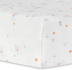 Under The Nile Organic Cotton Changing Pad Cover, Shadow Floral. Size 31" x 18"