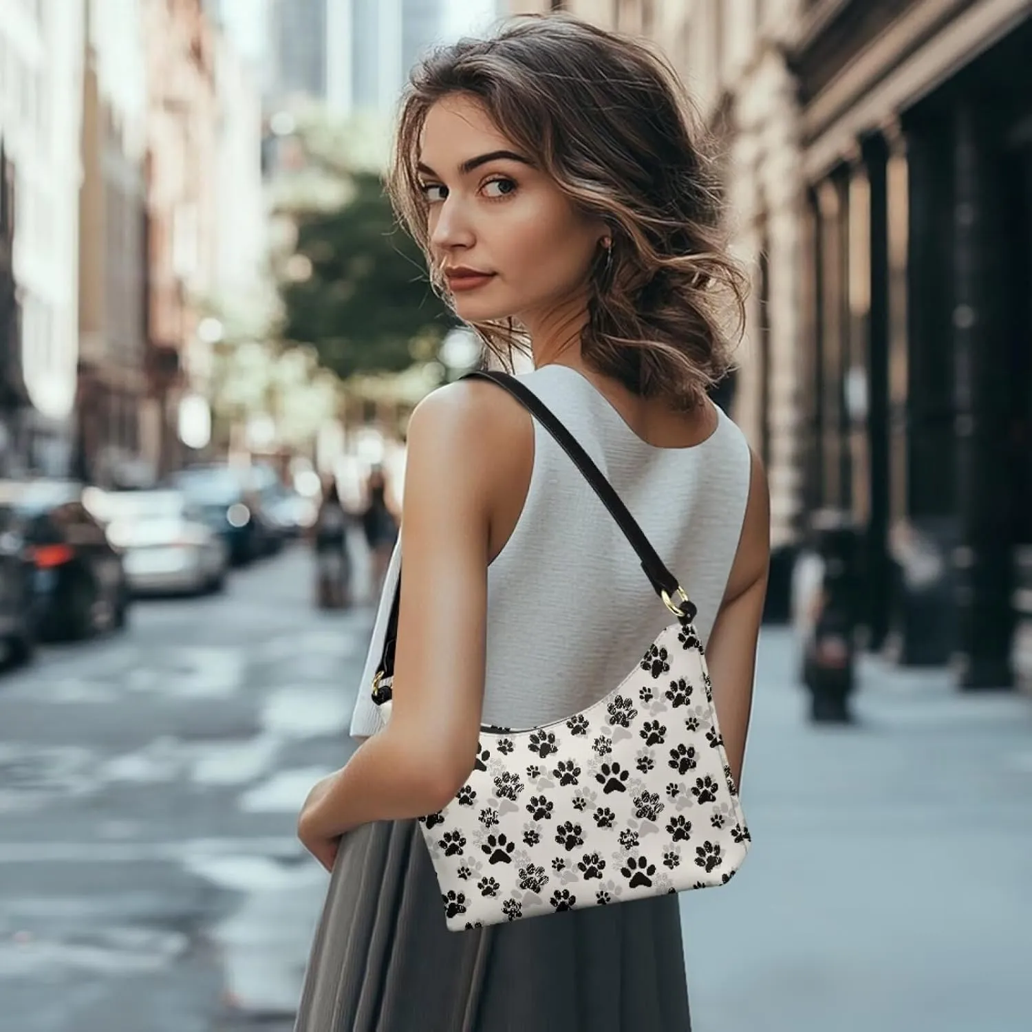 Underarm Shoulder Bag for Women Clutch Purse Handbag Pu Leather Tote Hobo Bag with Zipper Closure