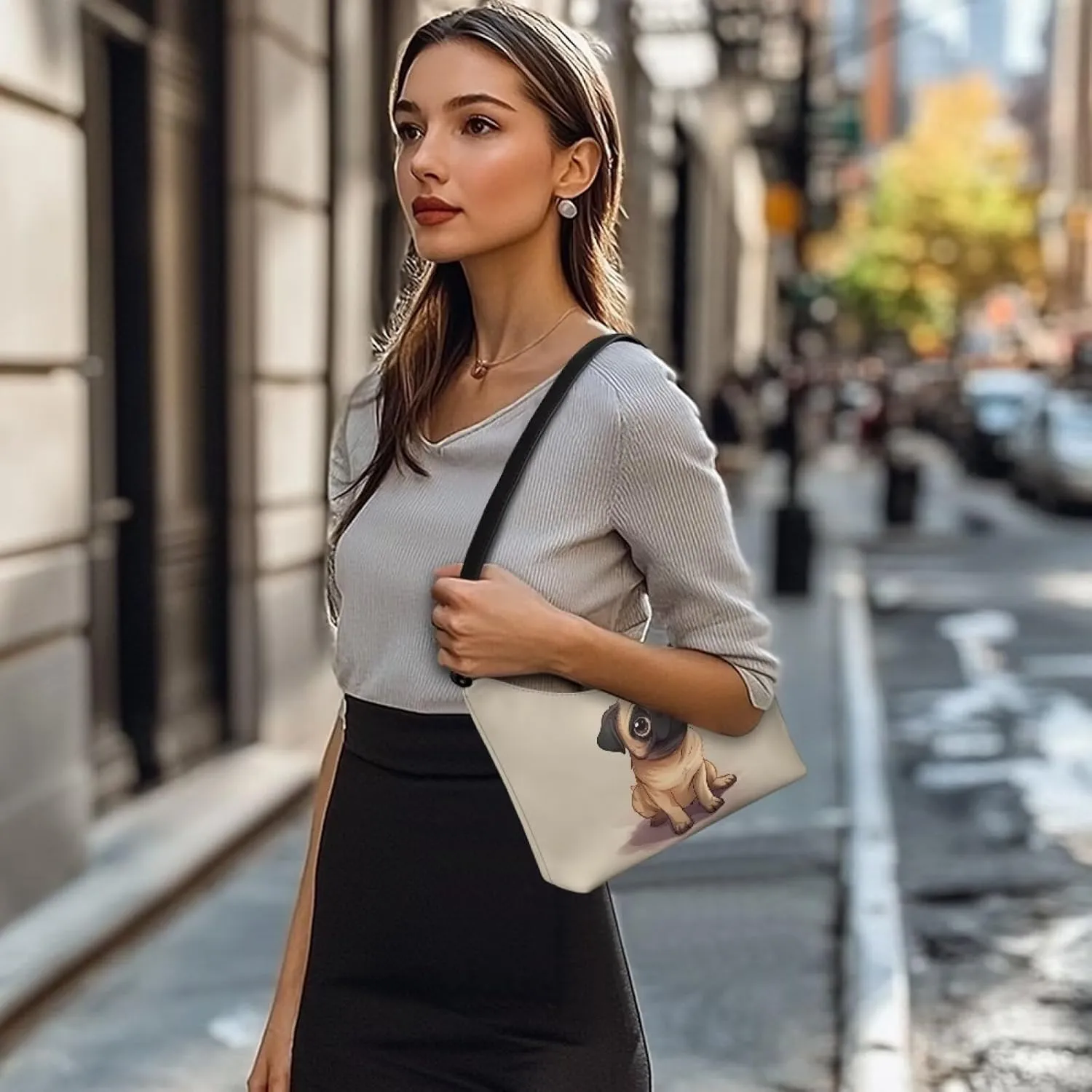 Underarm Shoulder Bag for Women Clutch Purse Handbag Pu Leather Tote Hobo Bag with Zipper Closure