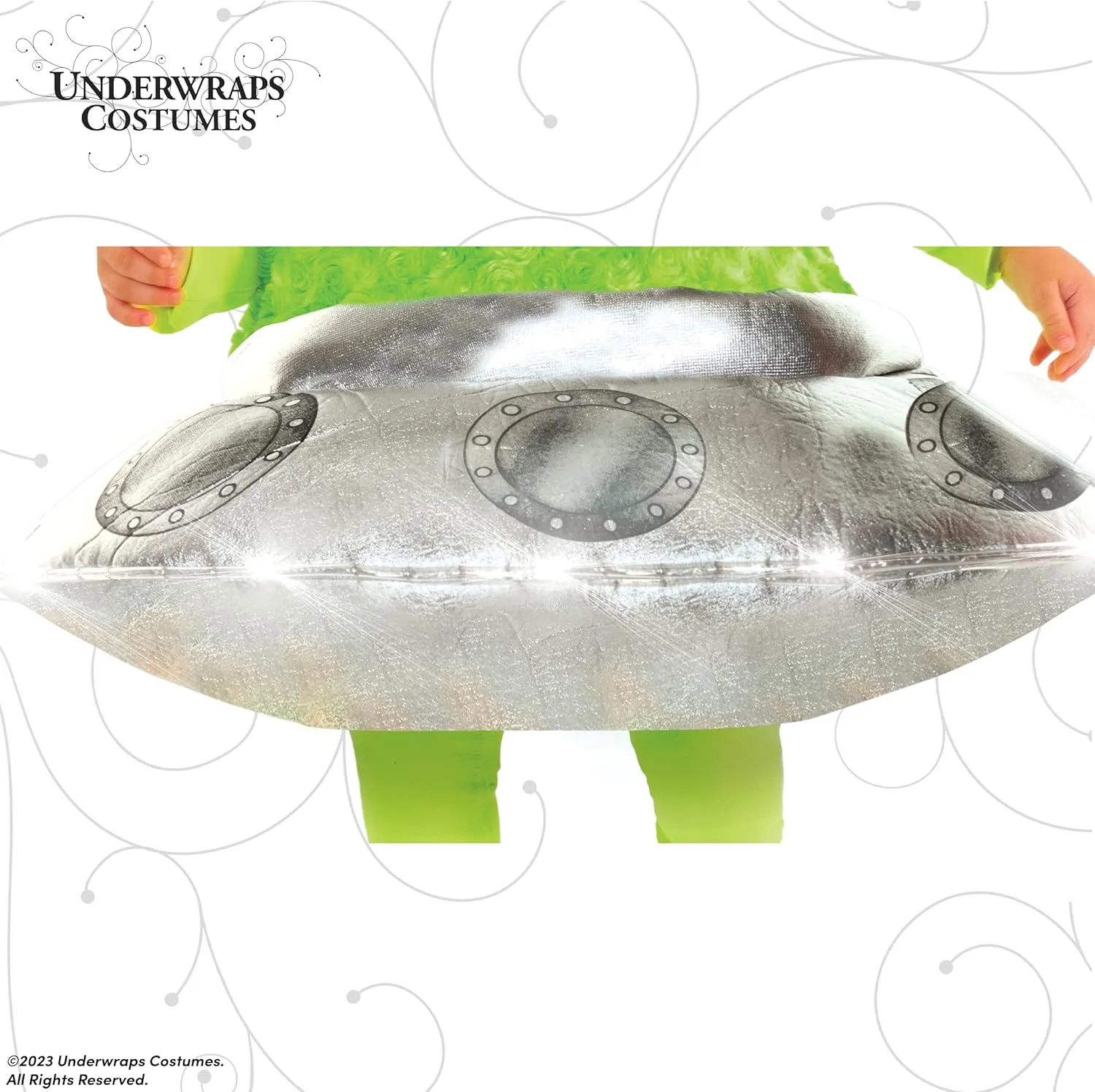 UNDERWRAPS unisex-baby Toddler's Cute Light Up Alien Ufo Costume - Out of This World Belly Babies