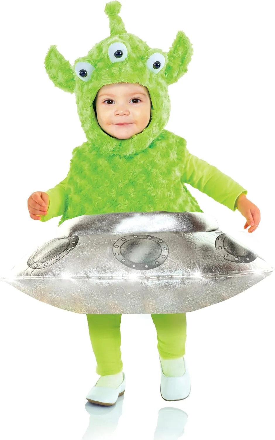 UNDERWRAPS unisex-baby Toddler's Cute Light Up Alien Ufo Costume - Out of This World Belly Babies