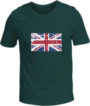 Unisex Union Jack British Flag T Shirts Distressed Casual Short Sleeve Patriotic St Georges Day T Shirts Graphic Tee Shirts