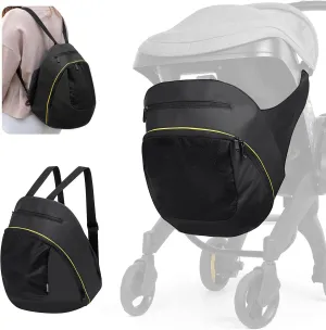 Upperkids Storage Bag Compatible with Doona Infant Car Seat Stroller, Stroller Accessories, Large Capacity Diaper Bag, Easy Access Zipper Design, Wearable Backpack, Stroller Organizer Bag, All Day Bag