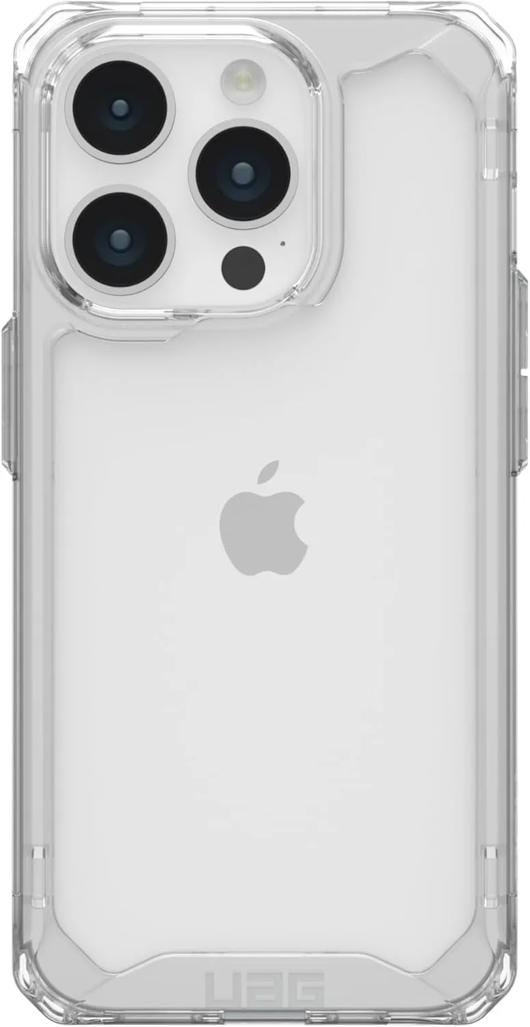 URBAN ARMOR GEAR UAG Case Compatible with iPhone 15 Pro Case 6.1" Plyo Ice Rugged Anti-Yellowing Transparent Clear Military Grade Dropproof Protective Cover