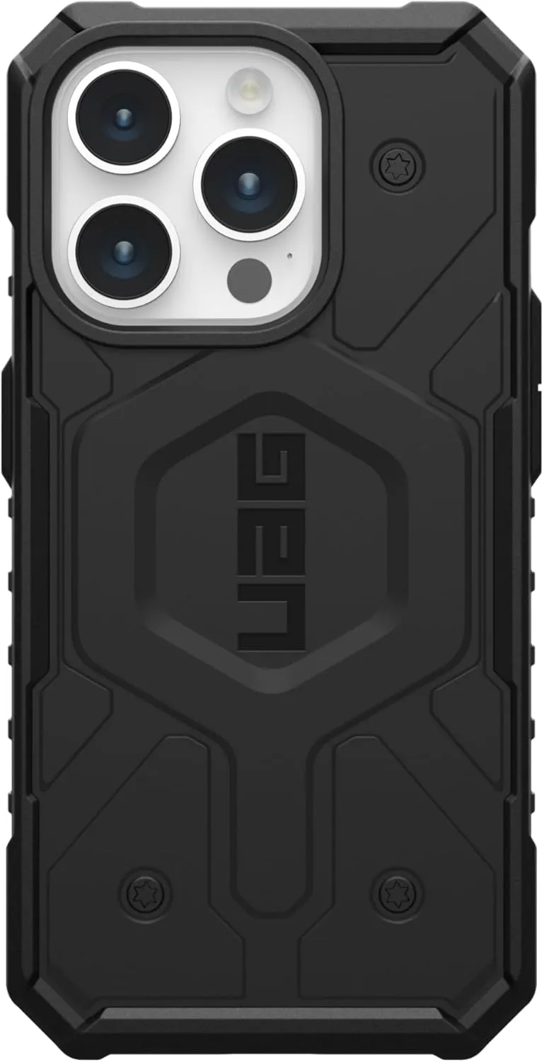 URBAN ARMOR GEAR UAG Case [Update Ver] Compatible with iPhone 15 Pro Case 6.1" Pathfinder Black Built-in Magnet Compatible with MagSafe Charging Rugged Military Grade Dropproof Protective Cover