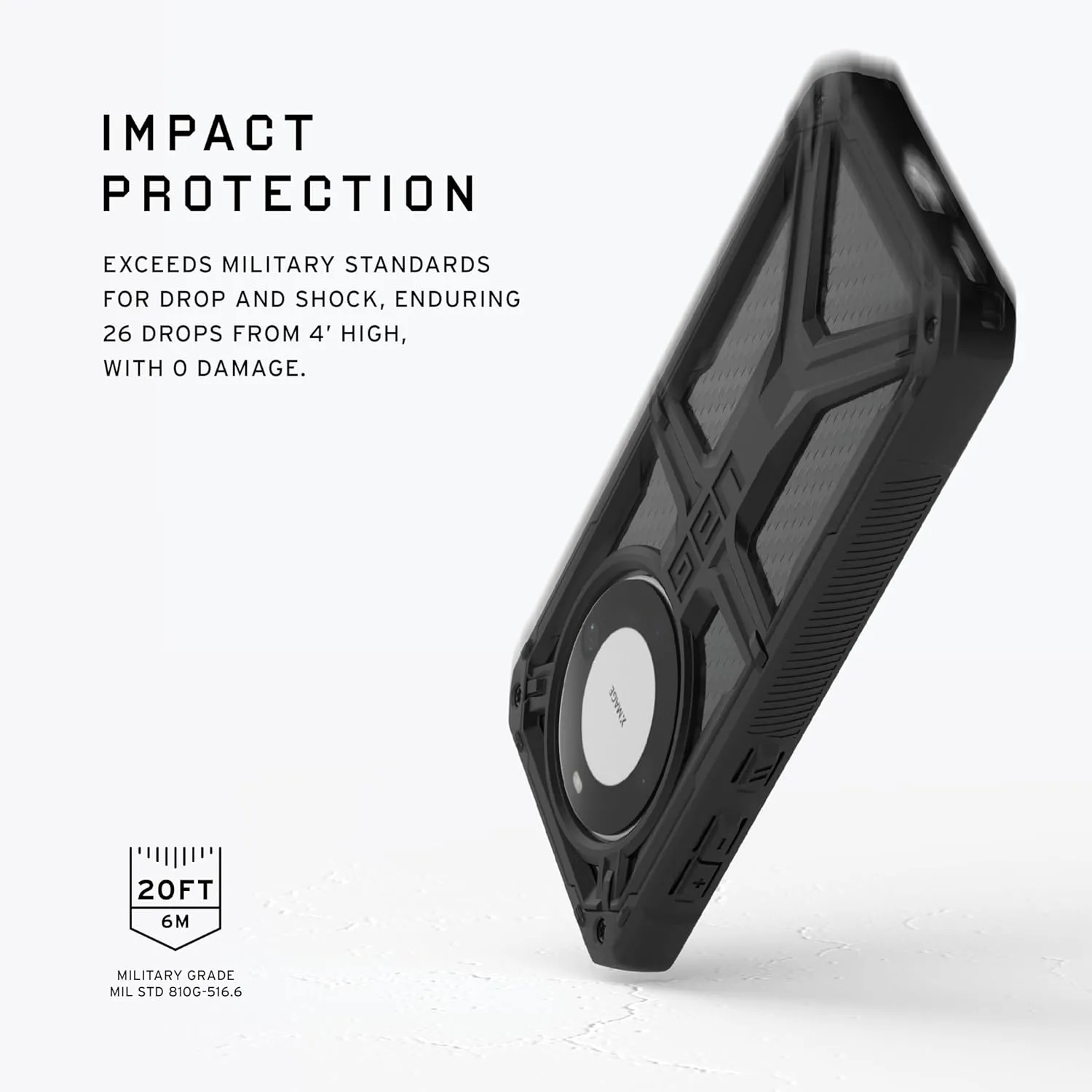 URBAN ARMOR GEAR UAG Designed for Huawei Mate 60 Pro Case Monarch Carbon Fiber, Rugged Military Drop Tested Protective Cover