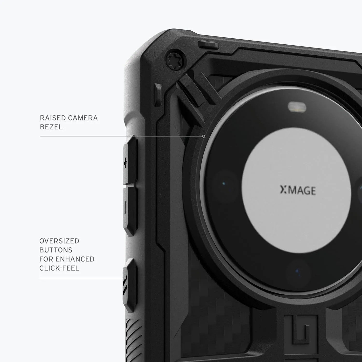 URBAN ARMOR GEAR UAG Designed for Huawei Mate 60 Pro Case Monarch Carbon Fiber, Rugged Military Drop Tested Protective Cover