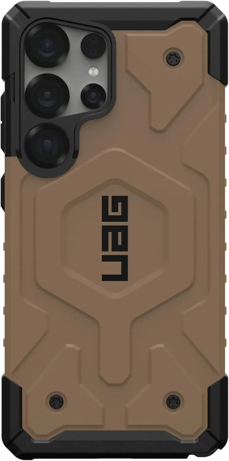 URBAN ARMOR GEAR UAG Designed for Samsung Galaxy S25 Ultra Case 6.8" Pathfinder - Compatible with Magnetic Charging Armor Shell Impact-Resistant Rugged Military Grade Protective Cover, Dark Earth