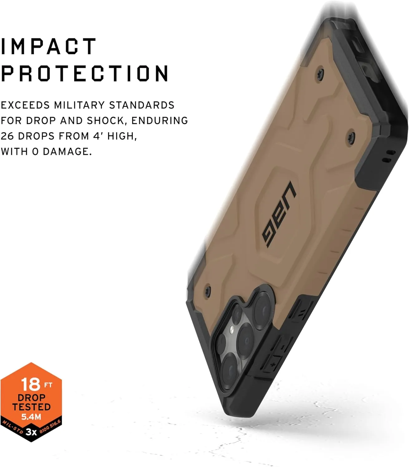 URBAN ARMOR GEAR UAG Designed for Samsung Galaxy S25 Ultra Case 6.8" Pathfinder - Compatible with Magnetic Charging Armor Shell Impact-Resistant Rugged Military Grade Protective Cover, Dark Earth