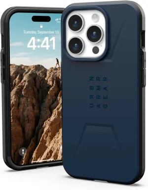 URBAN ARMOR GEAR UAG [Updated Version] Case Compatible with iPhone 15 Pro Case 6.1" Civilian Mallard Built-in Magnet Compatible with MagSafe Charging Rugged Mil-Grade Dropproof Protective Cover