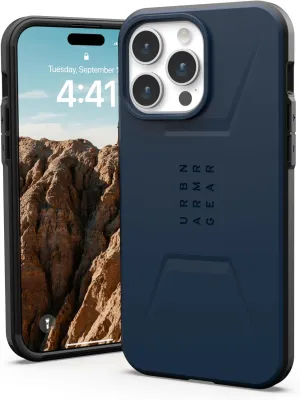 URBAN ARMOR GEAR UAG [Updated Version] Case Compatible with iPhone 15 Pro Max Case 6.7" Civilian Mallard Built-in Magnet Compatible with MagSafe Charging Rugged Mil-Grade Dropproof Protective Cover