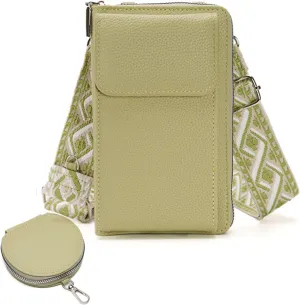 Valentoria Small Crossbody Bag Cell Phone Purse Wallet Leather Card Clutch Handbag for Women