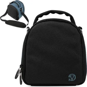 Vangoddy Laurel Navy Blue Carrying Case Bag for Leica SL-System, M-System, Q, APS-C System, X, Compact