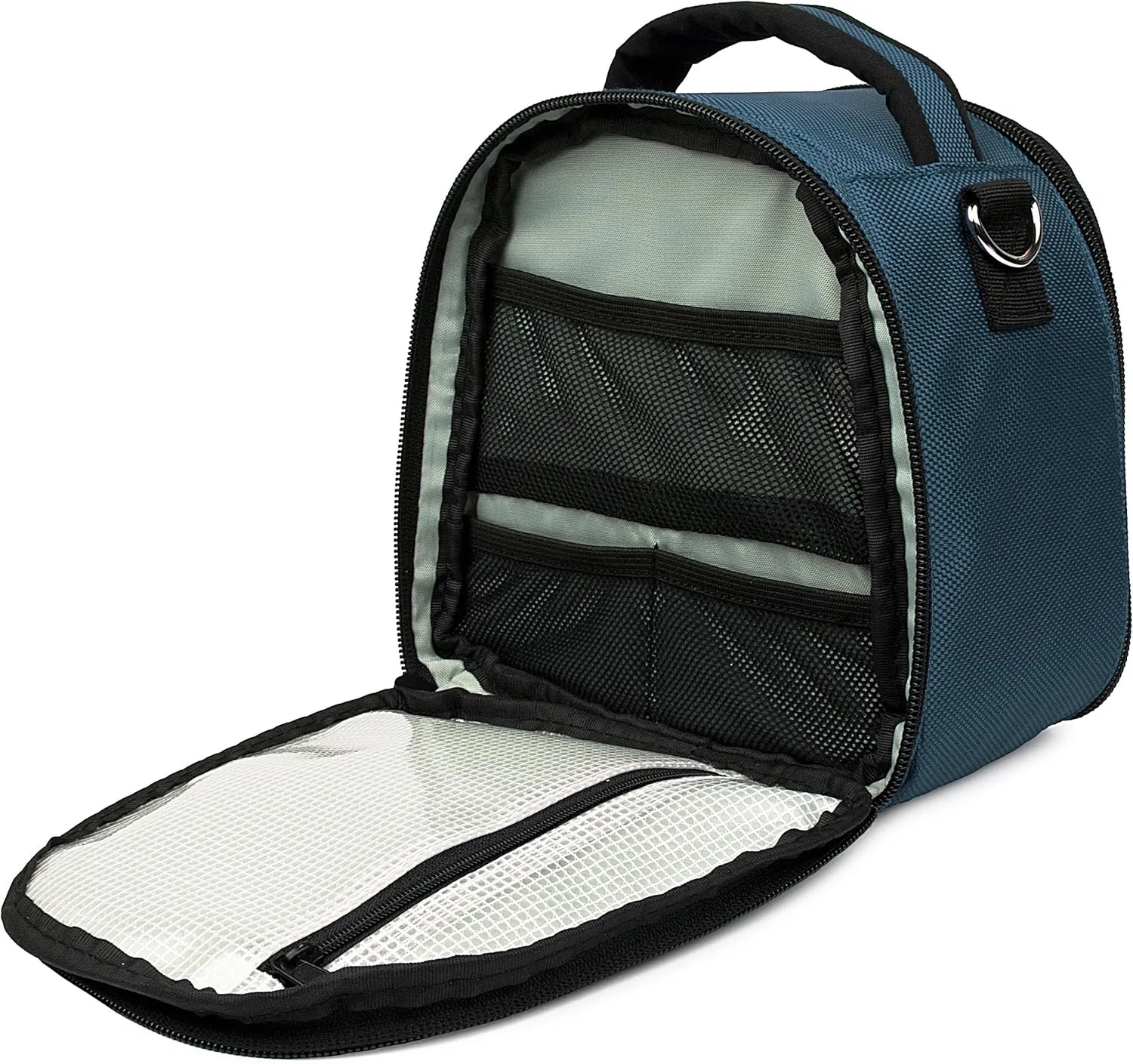 Vangoddy Laurel Navy Blue Carrying Case Bag for Leica SL-System, M-System, Q, APS-C System, X, Compact