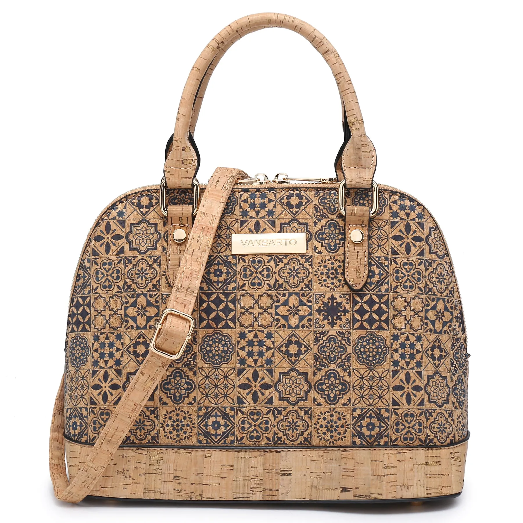 VANSARTO Women Zip-Around Medium Dome Satchel Purse Handbags