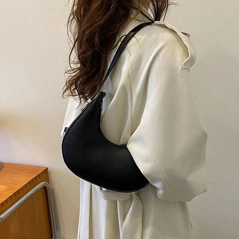 Veloria™ Luxe Half-Moon Hobo Bag