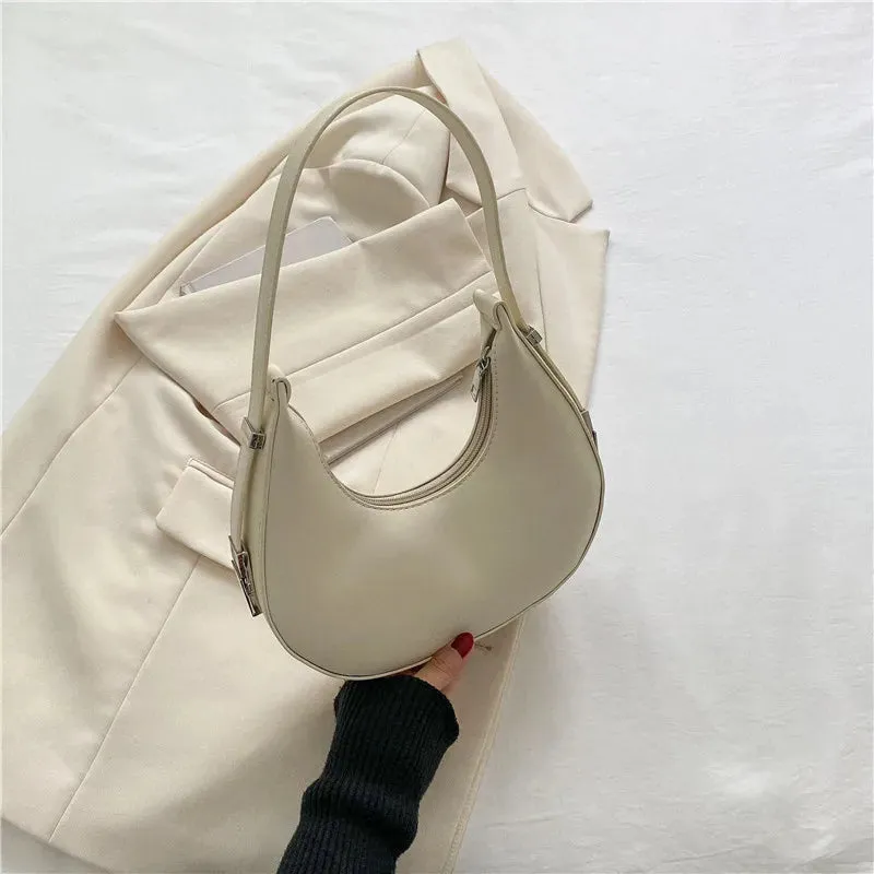 Veloria™ Luxe Half-Moon Hobo Bag