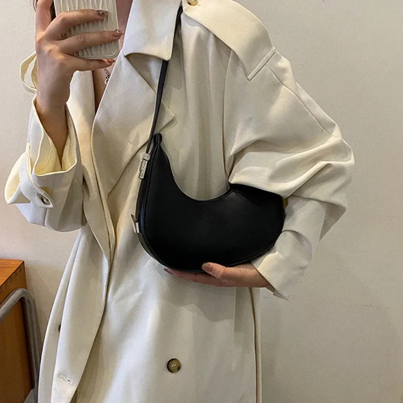 Veloria™ Luxe Half-Moon Hobo Bag