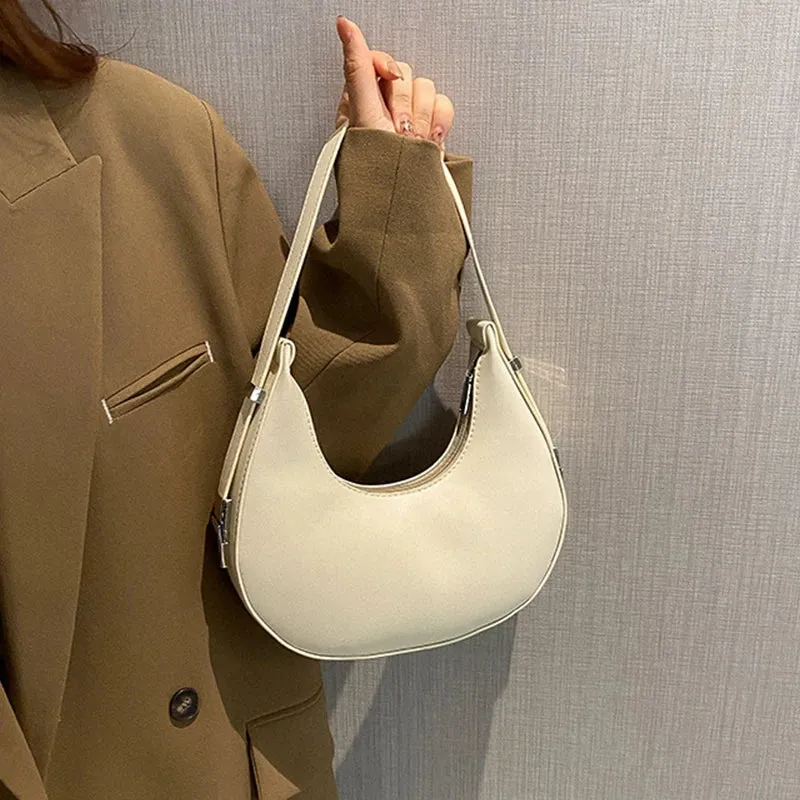 Veloria™ Luxe Half-Moon Hobo Bag