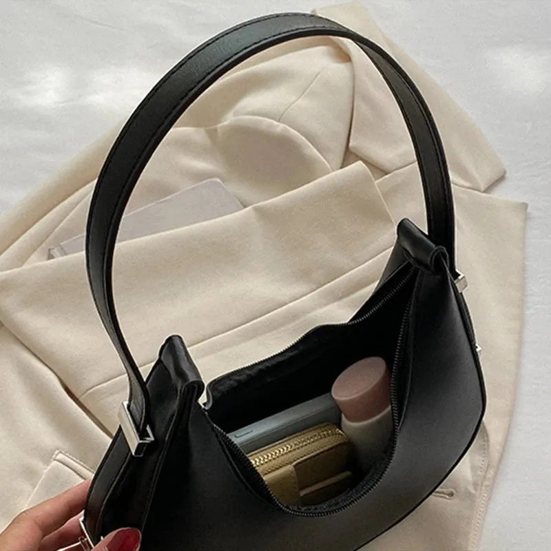 Veloria™ Luxe Half-Moon Hobo Bag