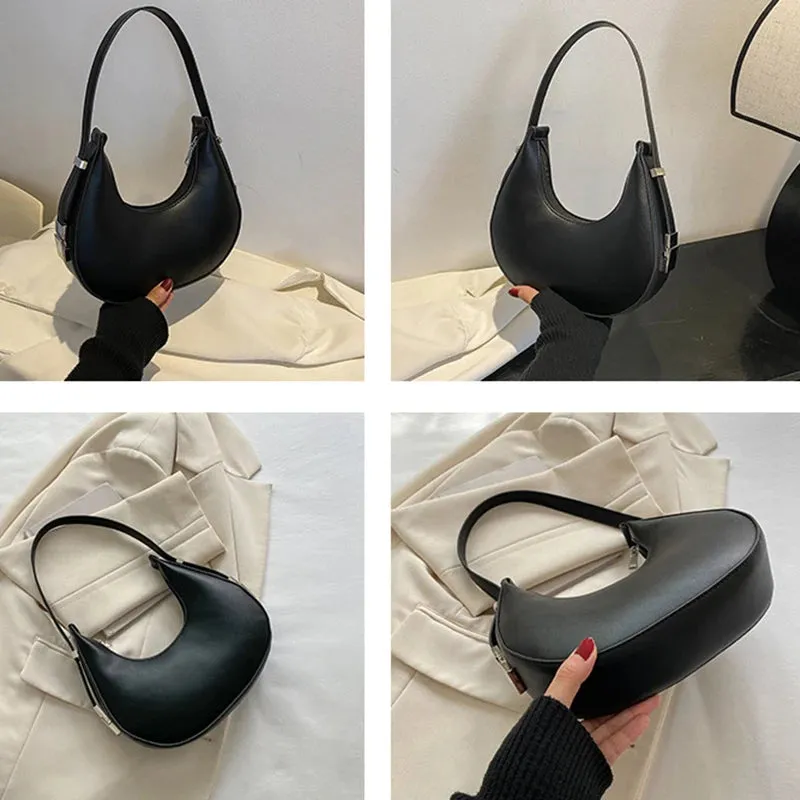 Veloria™ Luxe Half-Moon Hobo Bag