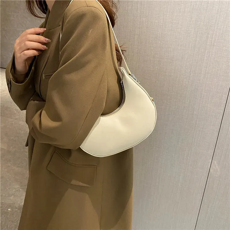 Veloria™ Luxe Half-Moon Hobo Bag