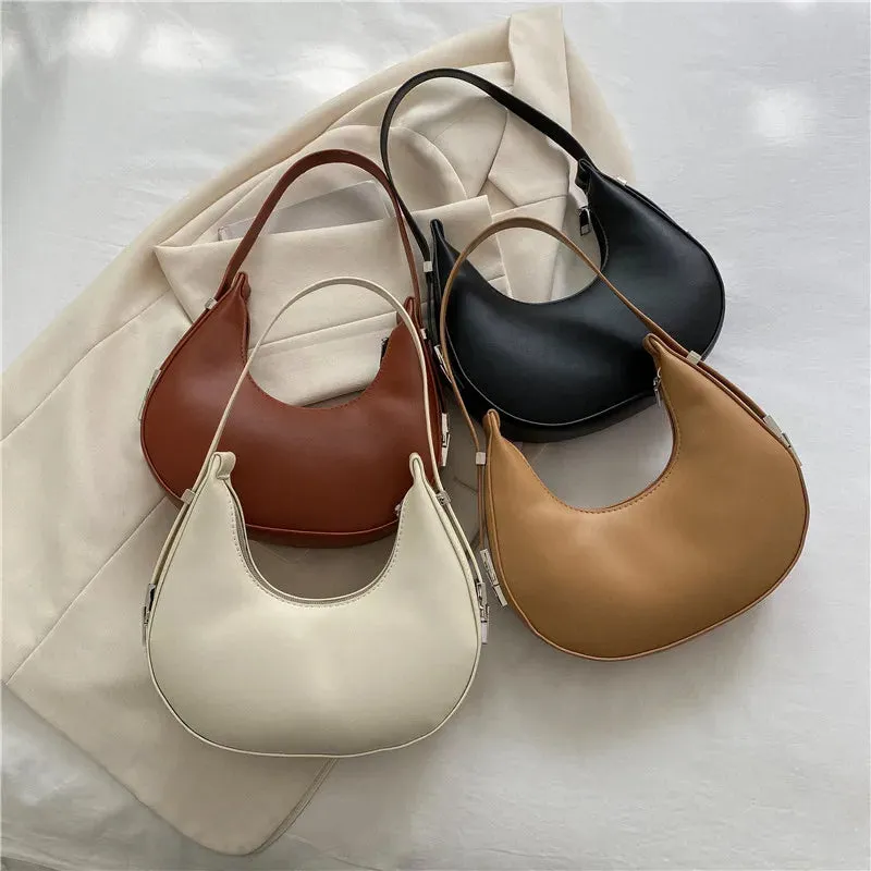 Veloria™ Luxe Half-Moon Hobo Bag
