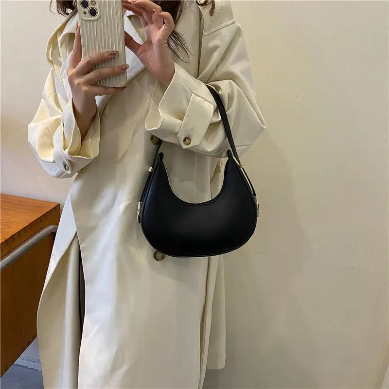 Veloria™ Luxe Half-Moon Hobo Bag