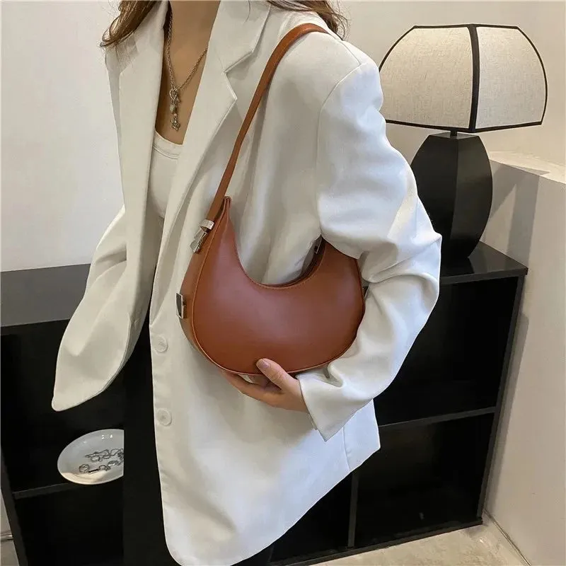 Veloria™ Luxe Half-Moon Hobo Bag