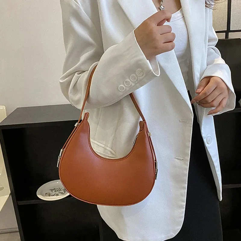 Veloria™ Luxe Half-Moon Hobo Bag
