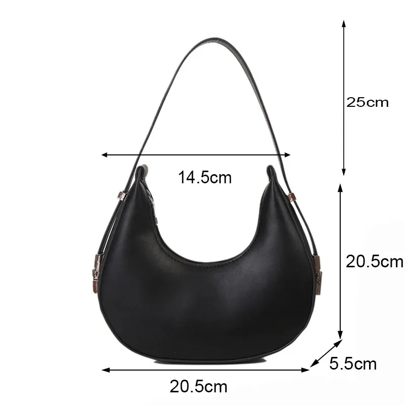 Veloria™ Luxe Half-Moon Hobo Bag