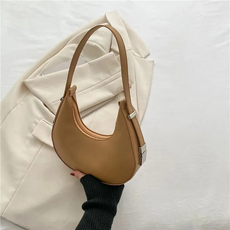 Veloria™ Luxe Half-Moon Hobo Bag