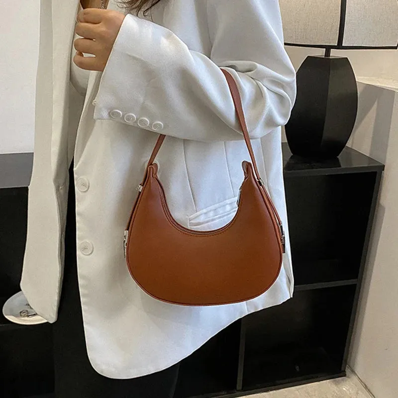 Veloria™ Luxe Half-Moon Hobo Bag