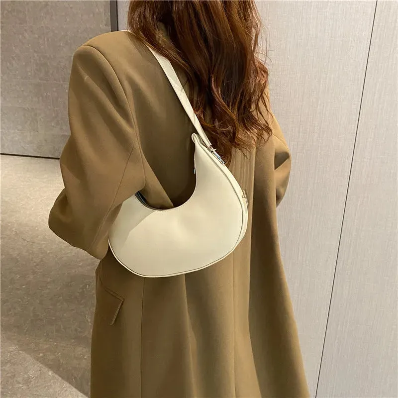 Veloria™ Luxe Half-Moon Hobo Bag