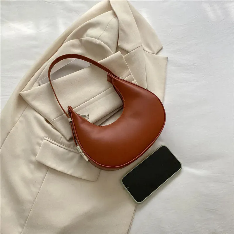 Veloria™ Luxe Half-Moon Hobo Bag