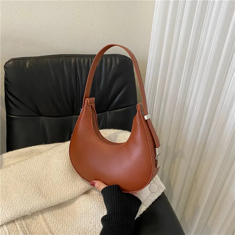 Veloria™ Luxe Half-Moon Hobo Bag