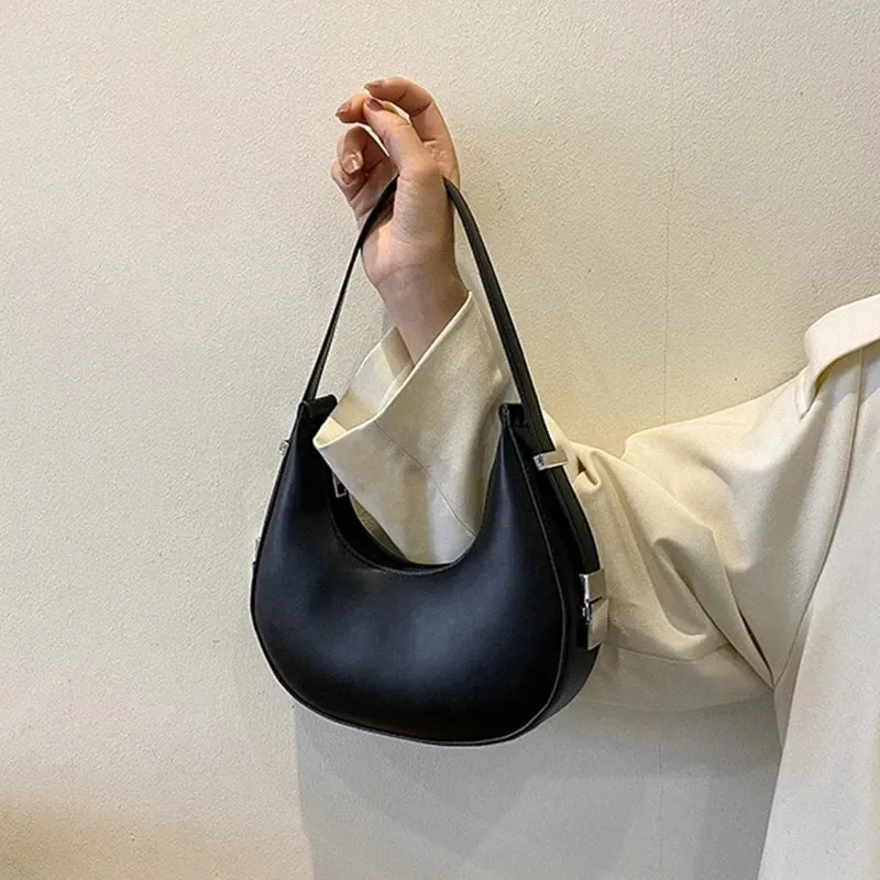 Veloria™ Luxe Half-Moon Hobo Bag
