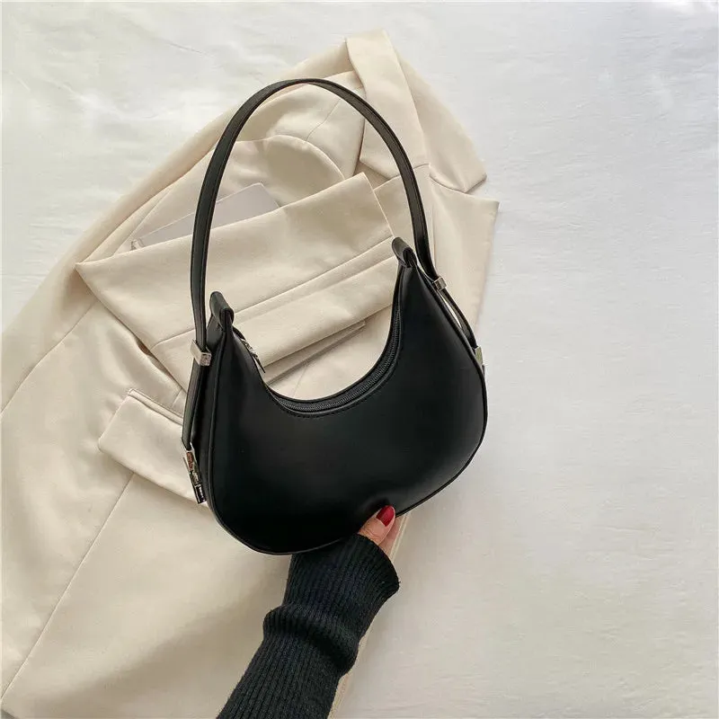 Veloria™ Luxe Half-Moon Hobo Bag