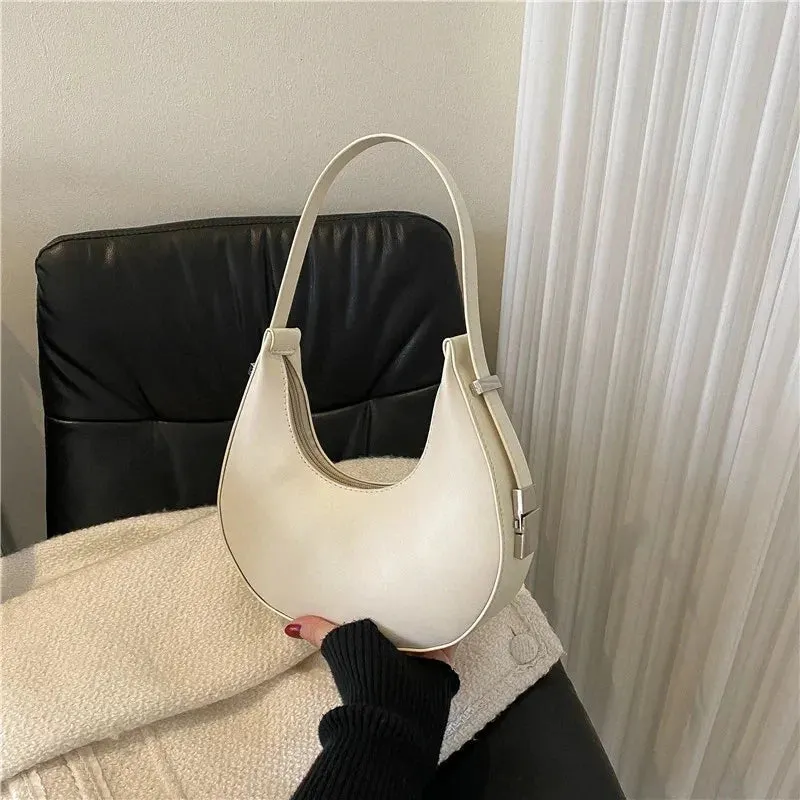 Veloria™ Luxe Half-Moon Hobo Bag