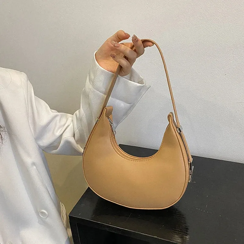 Veloria™ Luxe Half-Moon Hobo Bag