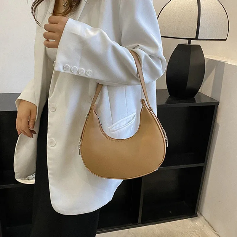 Veloria™ Luxe Half-Moon Hobo Bag