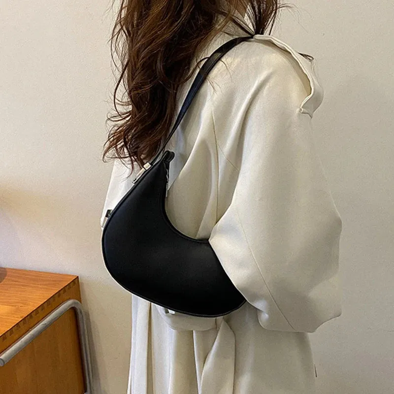 Veloria™ Luxe Half-Moon Hobo Bag