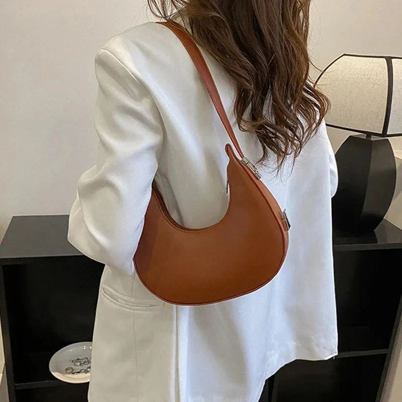 Veloria™ Luxe Half-Moon Hobo Bag