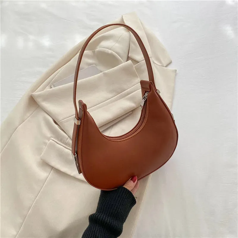 Veloria™ Luxe Half-Moon Hobo Bag