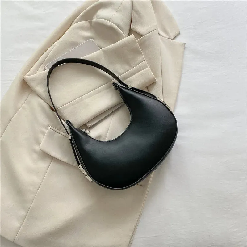 Veloria™ Luxe Half-Moon Hobo Bag